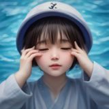 无码导航资深编辑苏语桐的工作照，正在使用双屏电脑核对内容条目信息，桌面整洁有序，体现严谨细致的工作风格